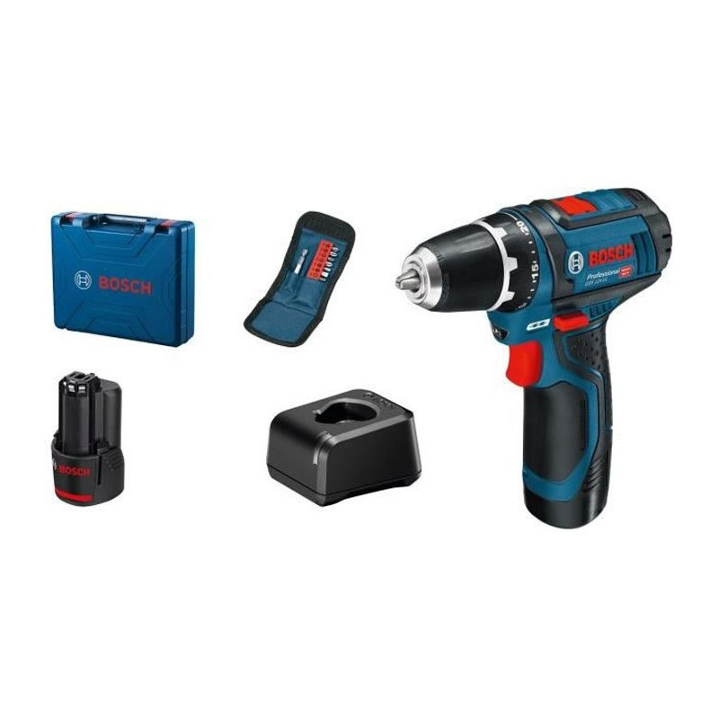 Cordless screwdriver BOSCH PROFESSIONAL - GSR 12V-15 (2 batteries 2.0A