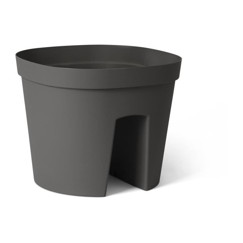 Balustrade pot - GARDEN ID Smile - Anth. 30 cm - Fits all balustrades