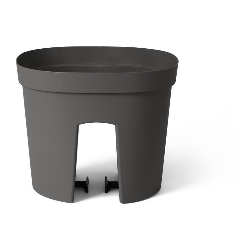 Balustrade pot - GARDEN ID Smile - Anth. 30 cm - Fits all balustrades