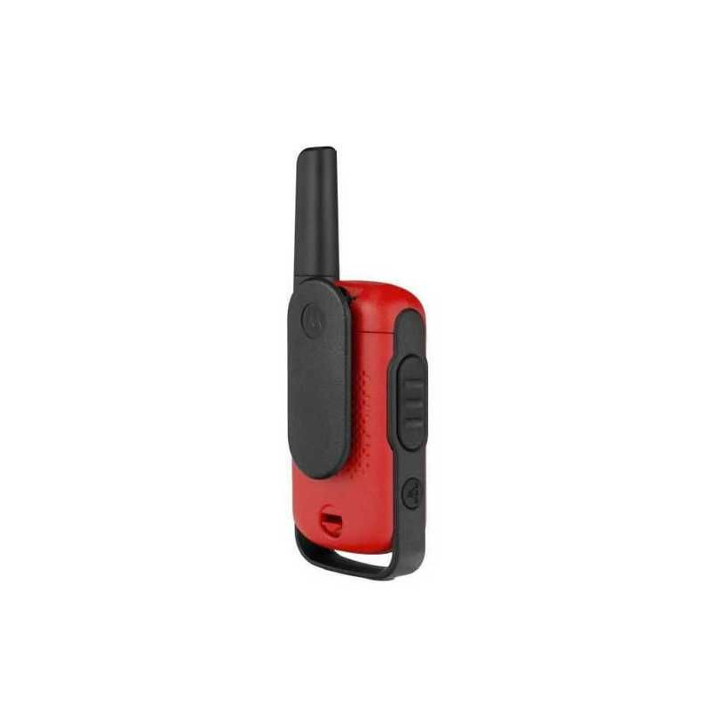 Motorola Red T42 Walkie Talkies - 4 km Range - 16 Channels - LCD Displ