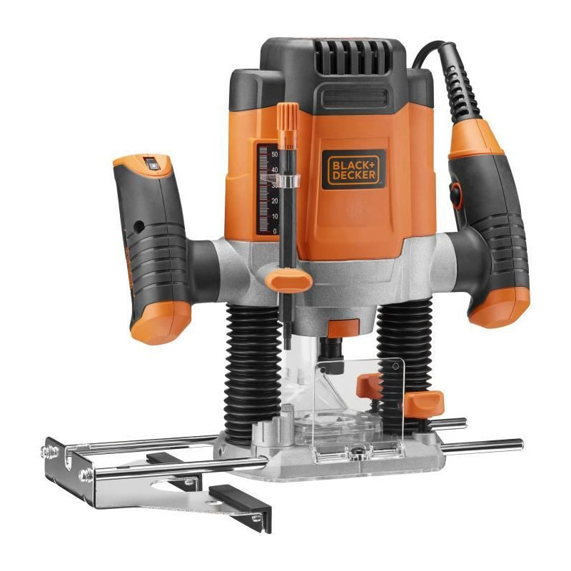 BLACK + DECKER KW1200E-QS 1200W router - 7 attachments