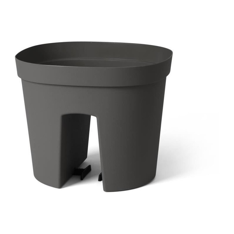 Balustrade pot - GARDEN ID Smile - Anth. 30 cm - Fits all balustrades