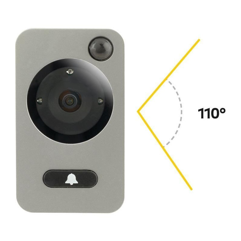 YALE Digital Peephole Photo / Video Recorder - 4.3 LCD Screen - For Do