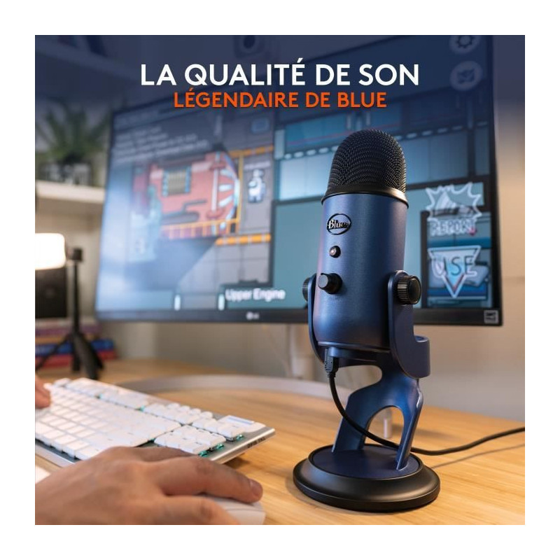 USB Microphone - Blue Yeti - For Recording, Streaming, Gaming, Podcast