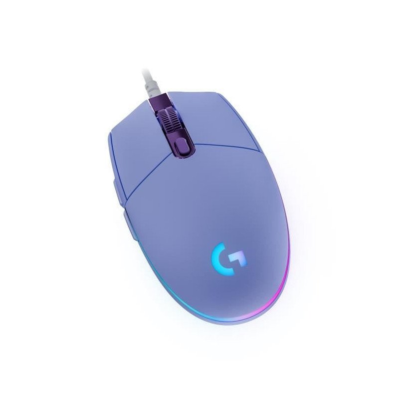 Wired Gaming Mouse - LOGITECH G - G203 - LIGHTSYNC - RGB - Lilac Color