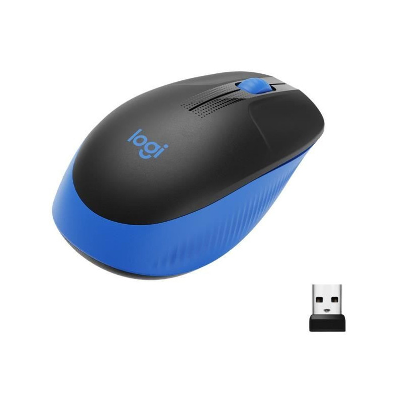 LOGITECH - M190 Blue Wireless Mouse
