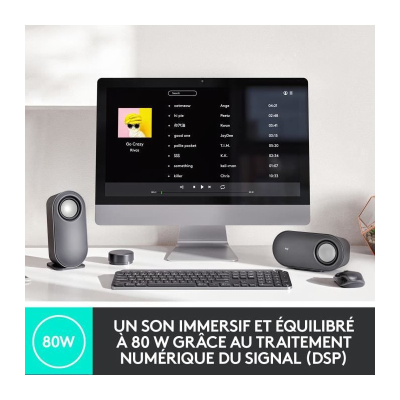 Speaker - Bluetooth - LOGITECH - Z407 - Black