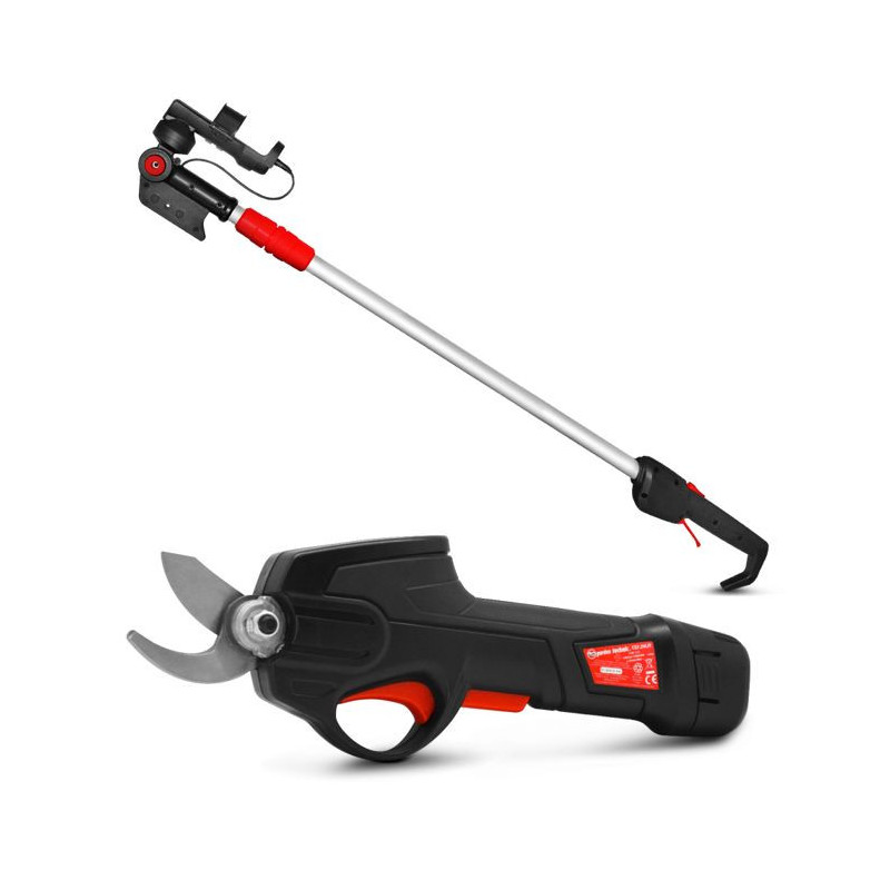 7.2V lithium rechargeable pruning shears with telescopic pole - Elem G