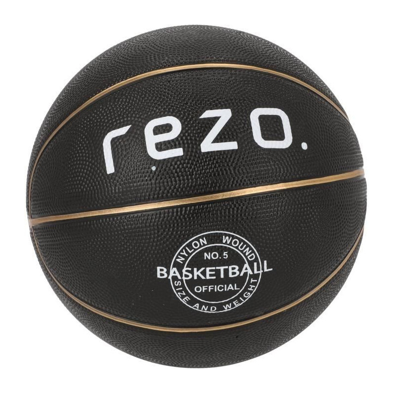 Basketball - REZO - Rubber - Size 5 - Gold - Firm Grip