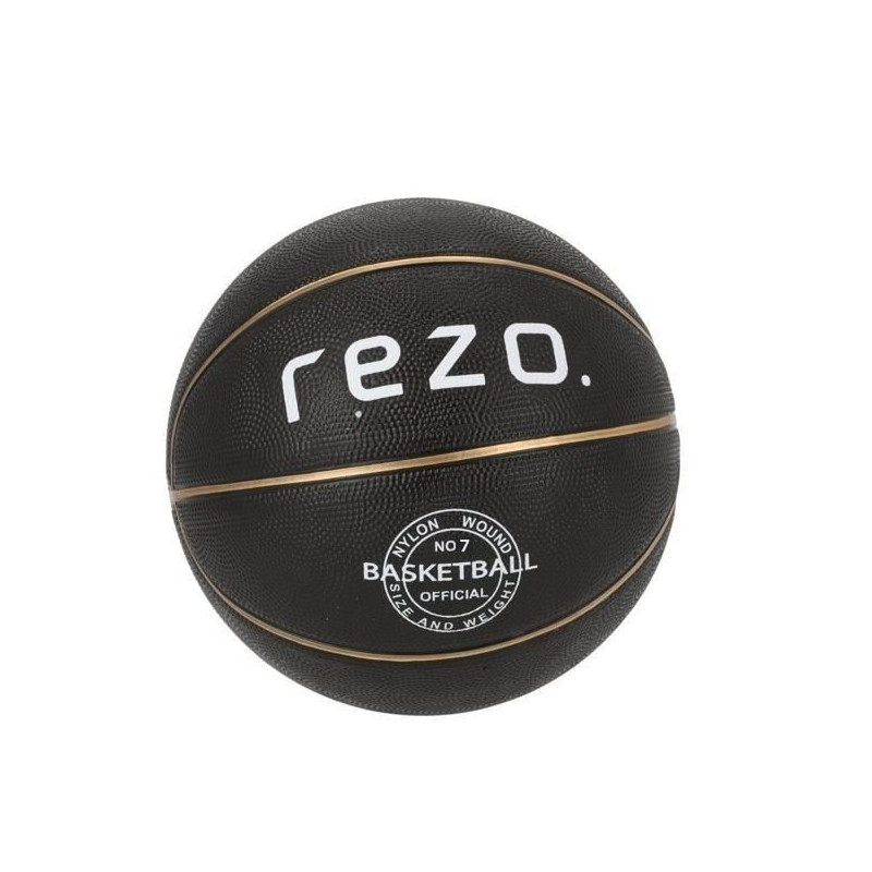 Basketball - REZO - Rubber - Size 7 - Gold - Firm Grip
