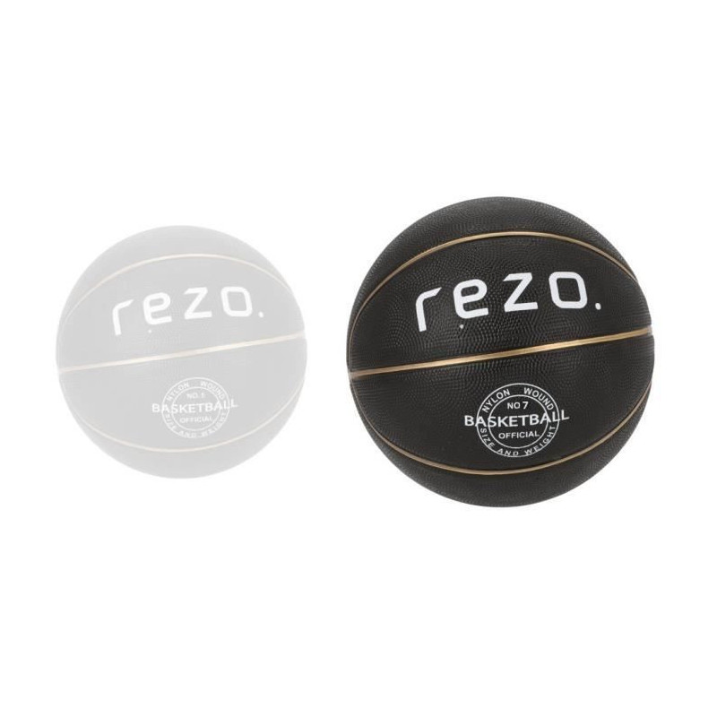 Basketball - REZO - Rubber - Size 7 - Gold - Firm Grip