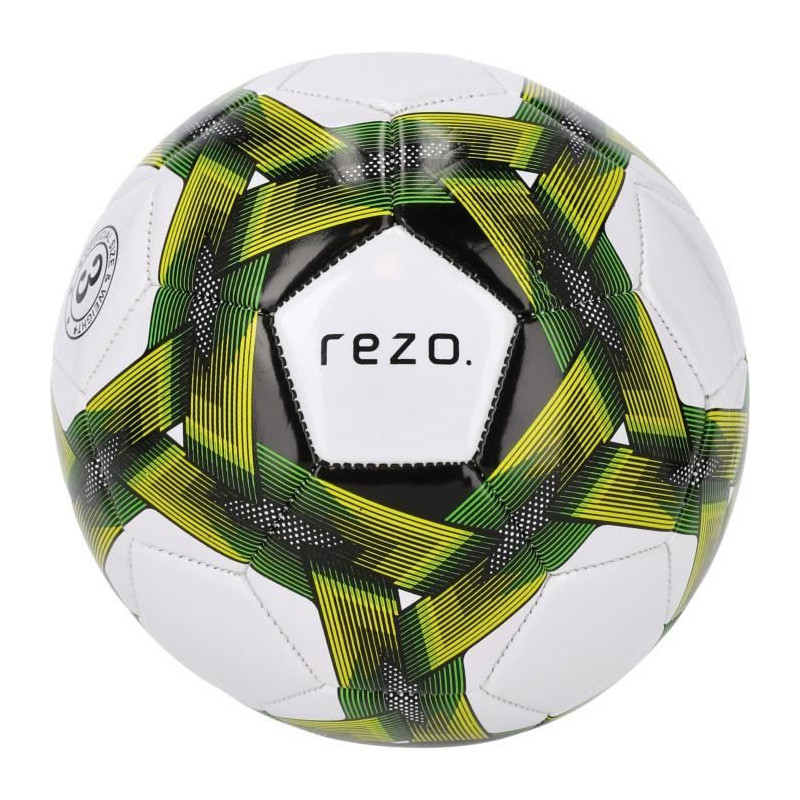 Soccer ball - REZO - PVC - Size 4 - Two-tone yellow - Durable