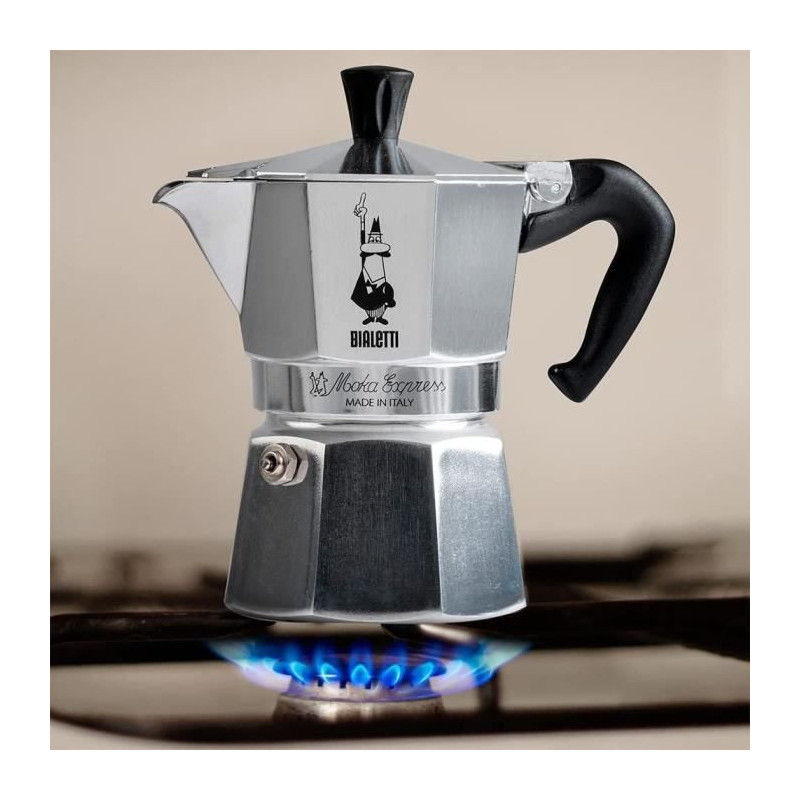 Italian coffee maker Bialetti - Moka Express - Aluminum - 4 cups