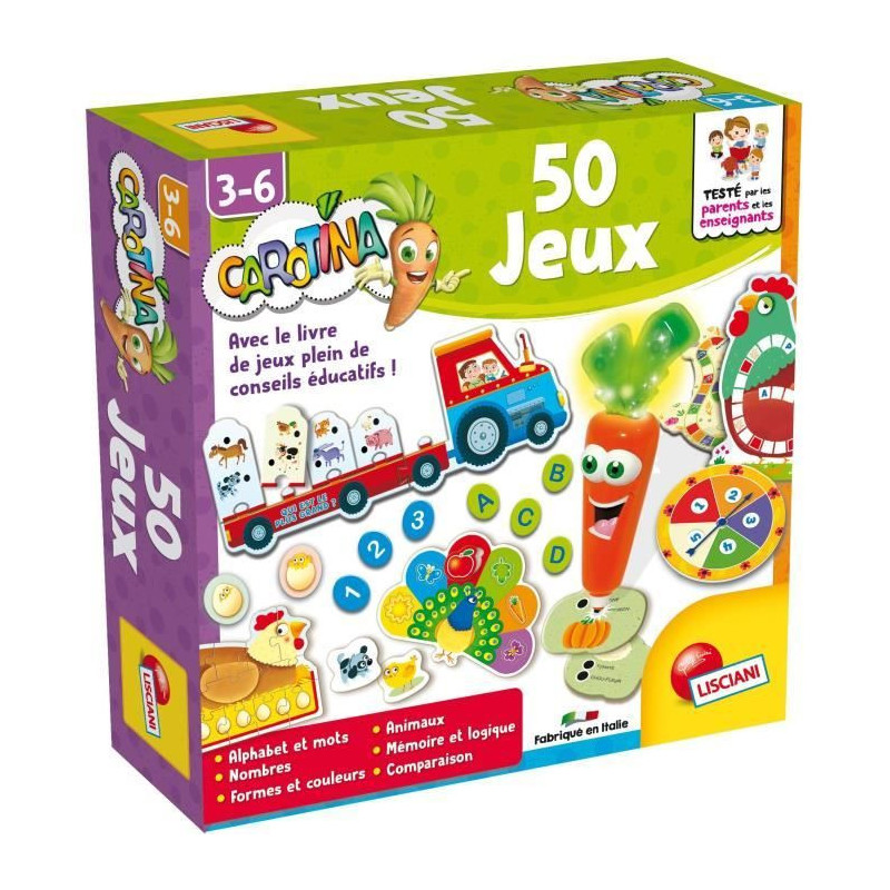 50 games - Carotina - playing while learning - LISCIANI