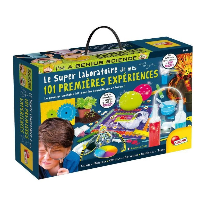 Science Kit - LISCIANI GIOCHI - I'M A GENIUS - 101 Experiments - Mater