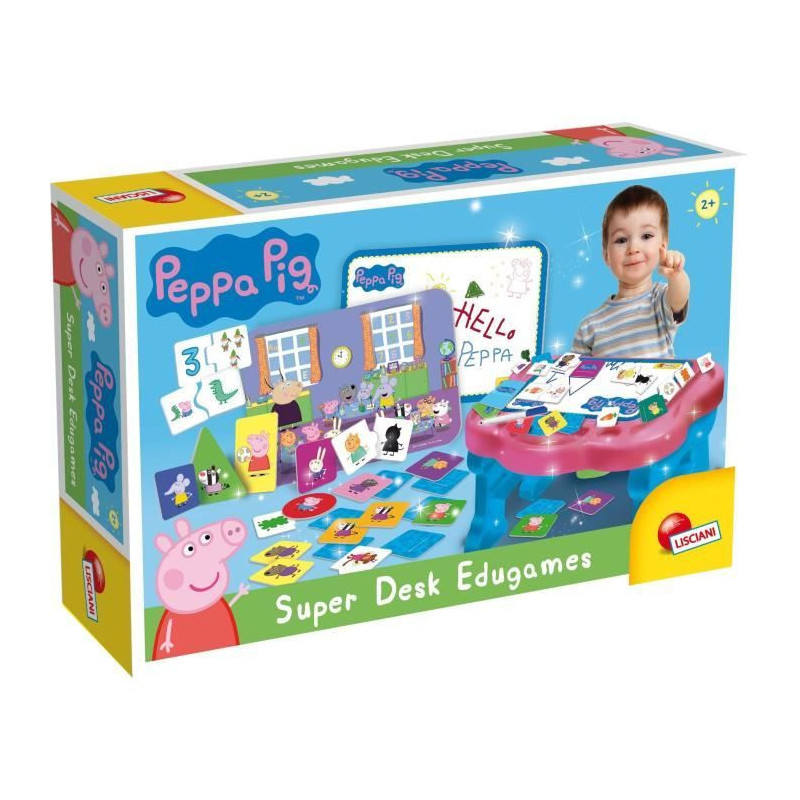 Activity desk with 10 games - Peppa Pig Super desk - Edu games - LISCI