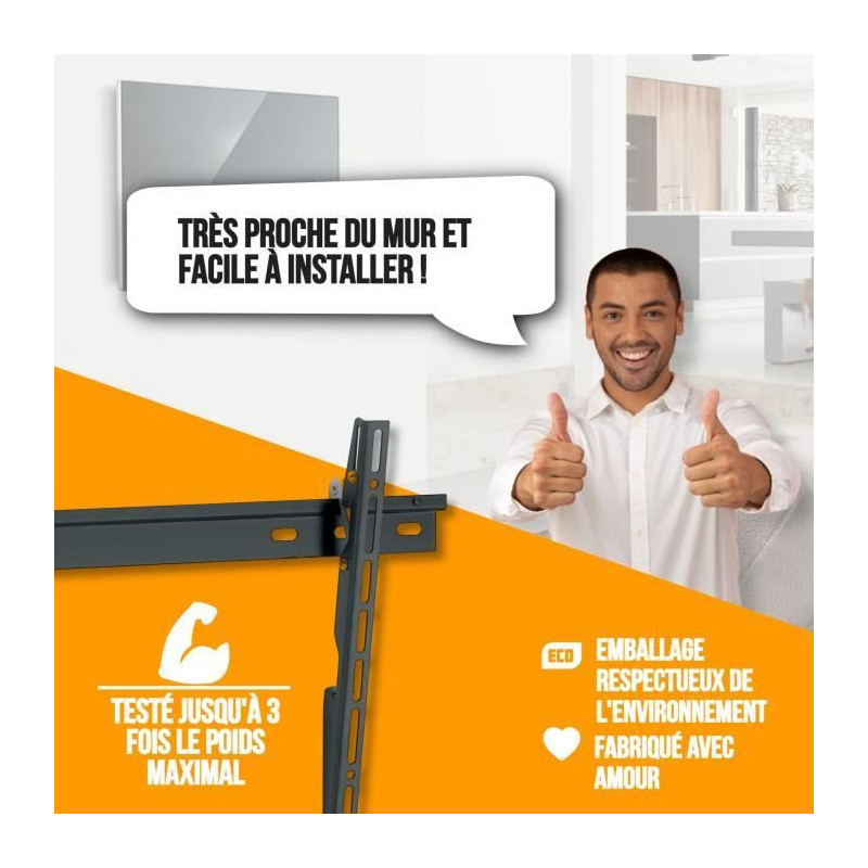 NANOOK Tilting TV Wall Mount Bracket for 32-55 Inch TVs - Mounting Sol
