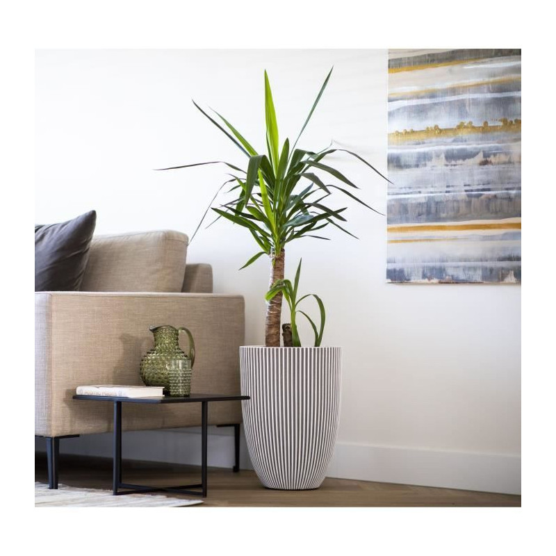 Capi Elegant Groove Vase 34x46 cm Ivory 445498
