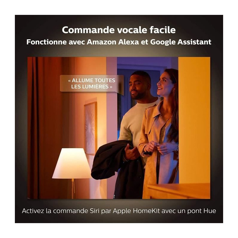 Philips Hue White & Color Ambiance, Iris lamp, Bluetooth, Black compat