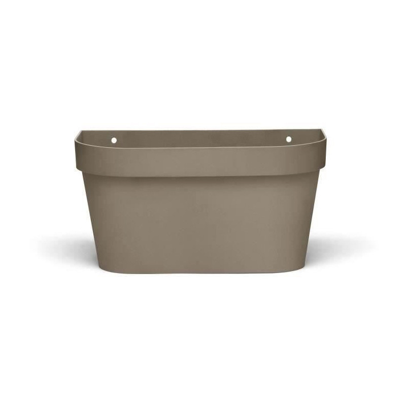 Wall pot - GARDEN ID Star - Taupe 36 x 16 cm - Water reserve with over