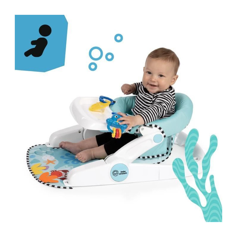 BABY EINSTEIN Sea of Support 2-in-1, floor seat sitting position, with