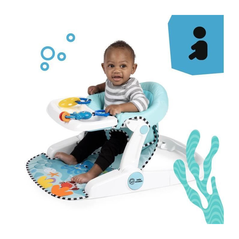 BABY EINSTEIN Sea of Support 2-in-1, floor seat sitting position, with