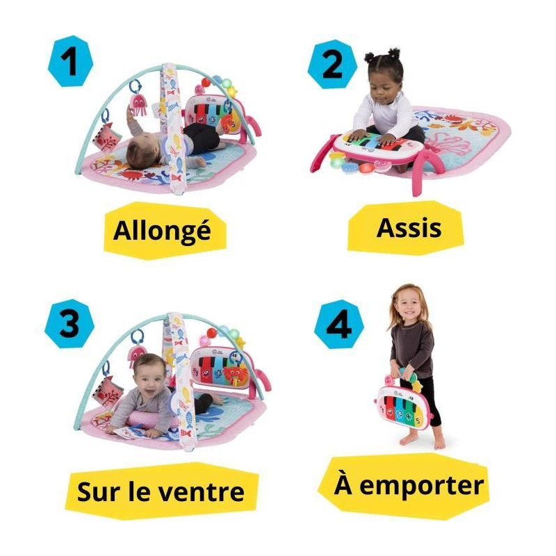 BABY EINSTEIN 4-in-1 Baby Girl Play Mat - Kickin' Tunes - Piano Toy, A