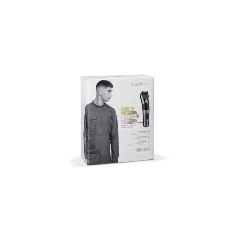 BABYLISS E978E HAIR CLINCHER / CARBON TITANIUM