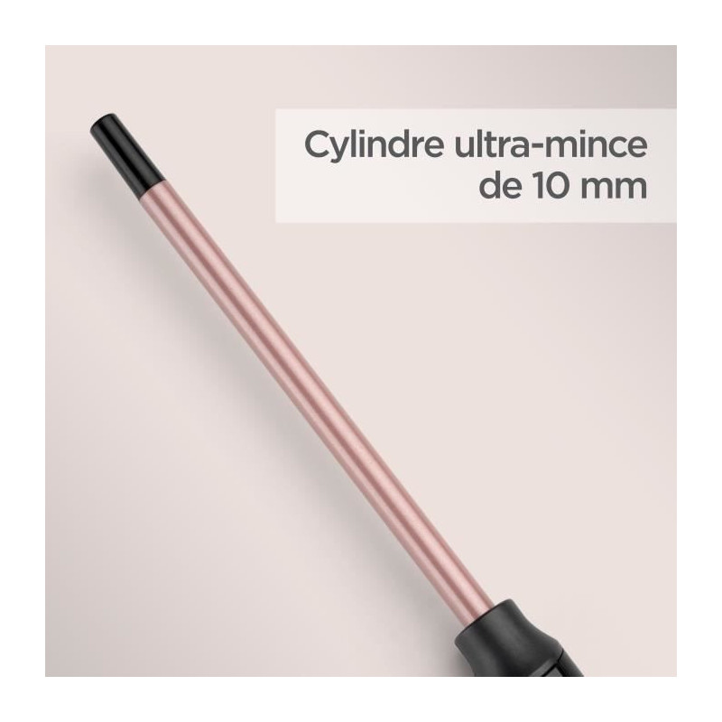 BABYLISS C449E MANUAL CURLER / Rose Quartz Tight Curls Wand