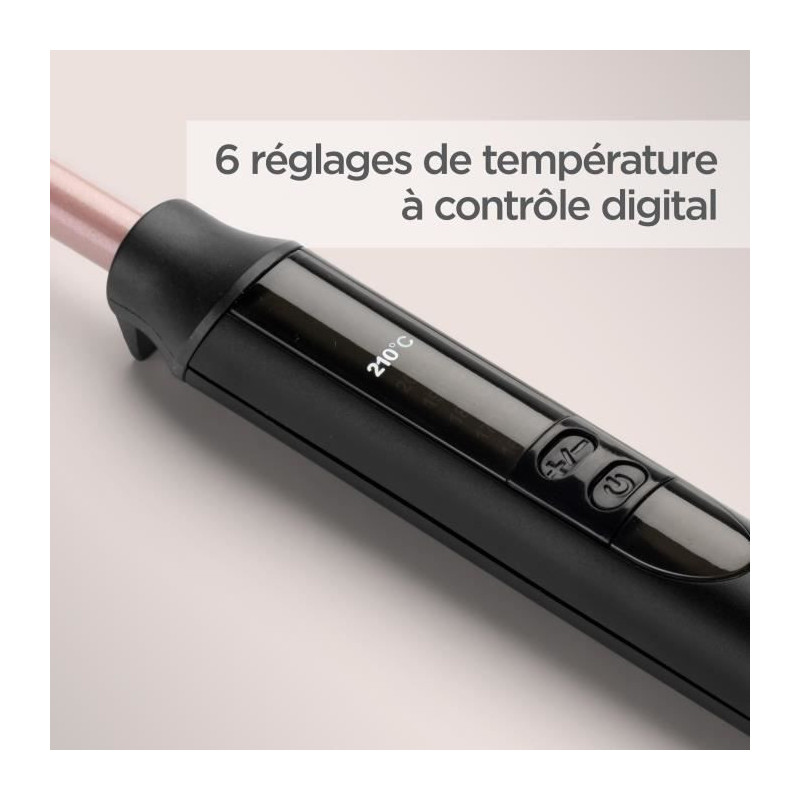 BABYLISS C449E MANUAL CURLER / Rose Quartz Tight Curls Wand