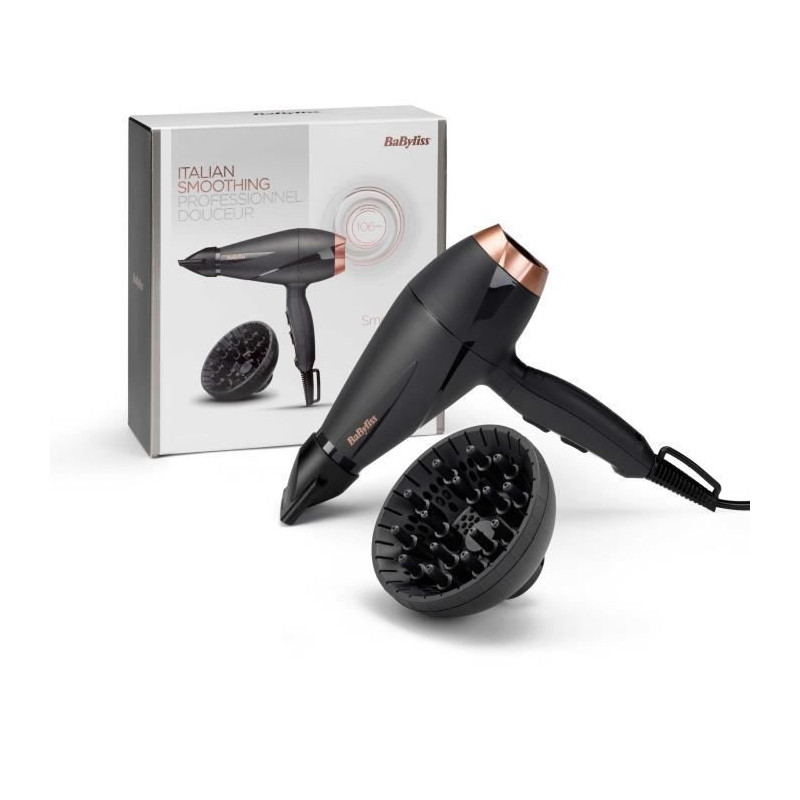 BABYLISS 6709DE - Hair dryer Smooth Pro 2100W - 2 temperatures / 2 spe