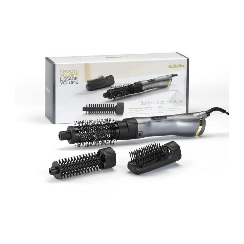 Titanium Gold Blow Dry Brush - BABYLISS - AS85TE - for natural styling