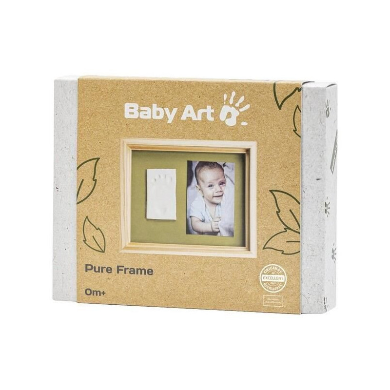 Baby Art Pure Frame - Frame Kit with Play Dough and Natural Pine Wood
