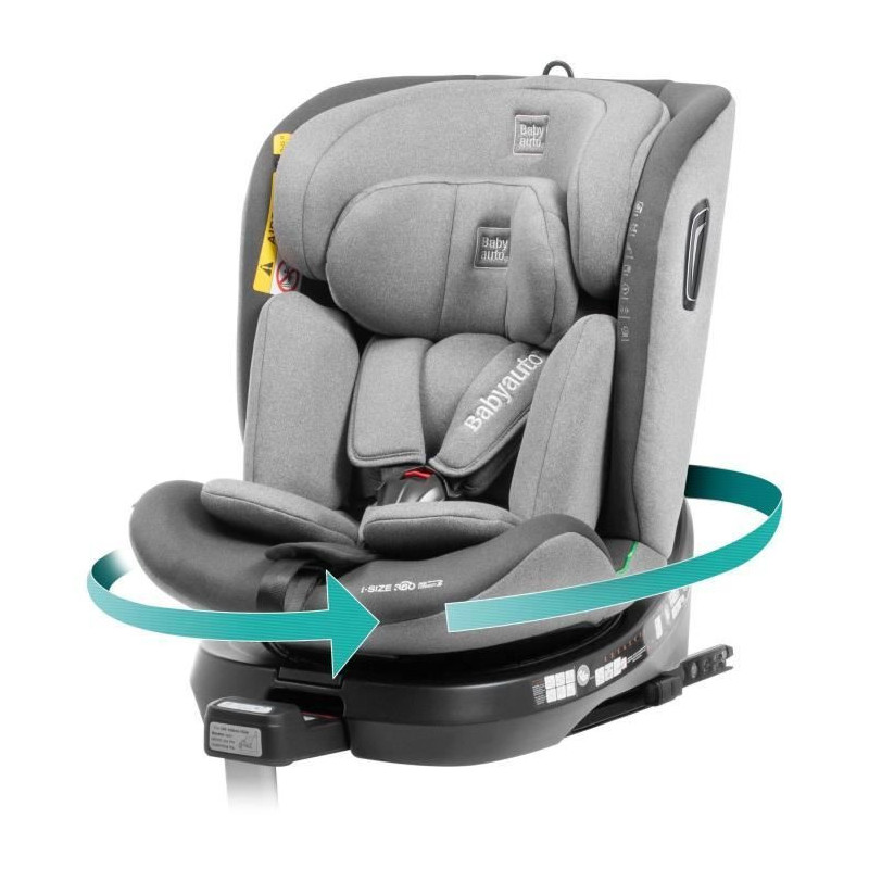 Car seat - BABYAUTO - AITANA GREY ANTHRACITE - From birth to 12 years