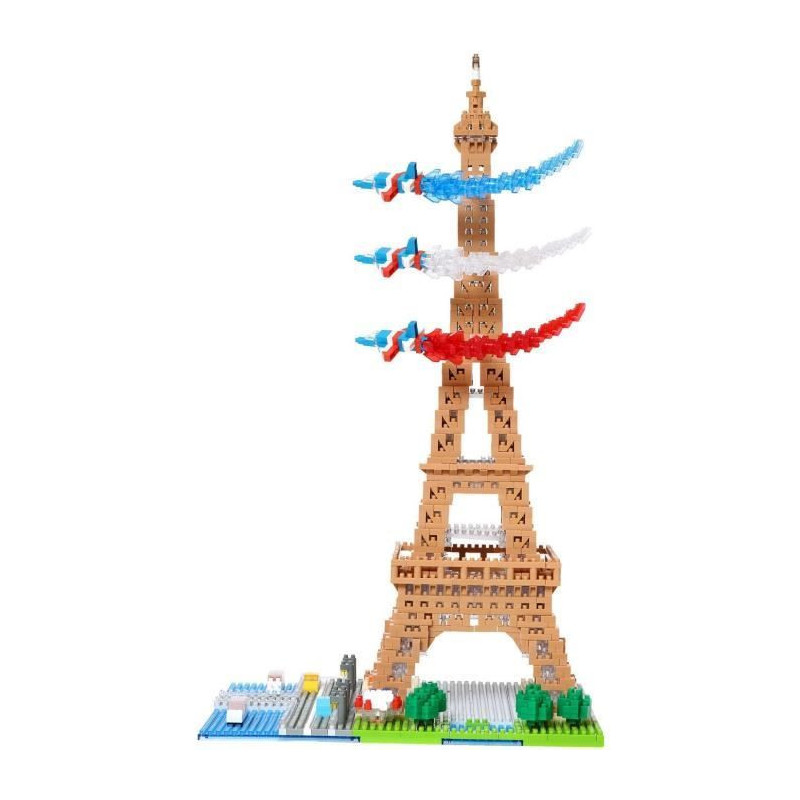 Nanoblock - Bandai - NB057 - Eiffel Tower - 500 pieces - DIY - Ages 8