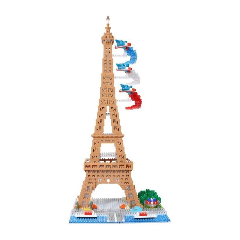 Nanoblock - Bandai - NB057 - Eiffel Tower - 500 pieces - DIY - Ages 8