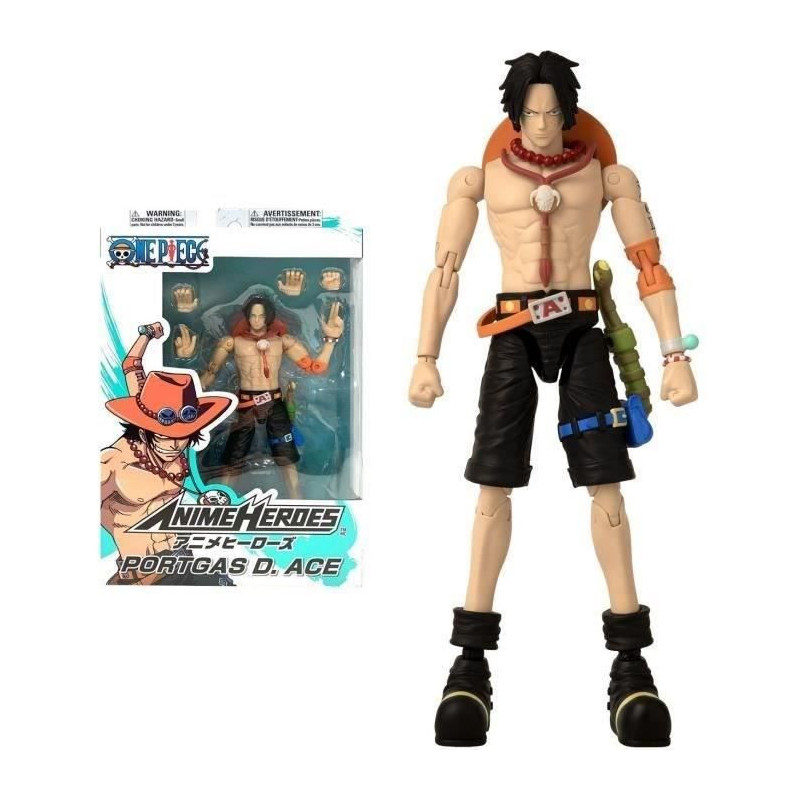 Bandai - Anime Heroes - One Piece - Portgas D. Ace Figure 17 cm - 3693