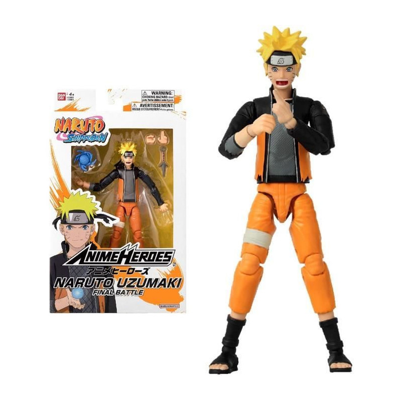 Anime Heroes figure - Bandai - Naruto Shippuden - Naruto Uzumaki (Fina