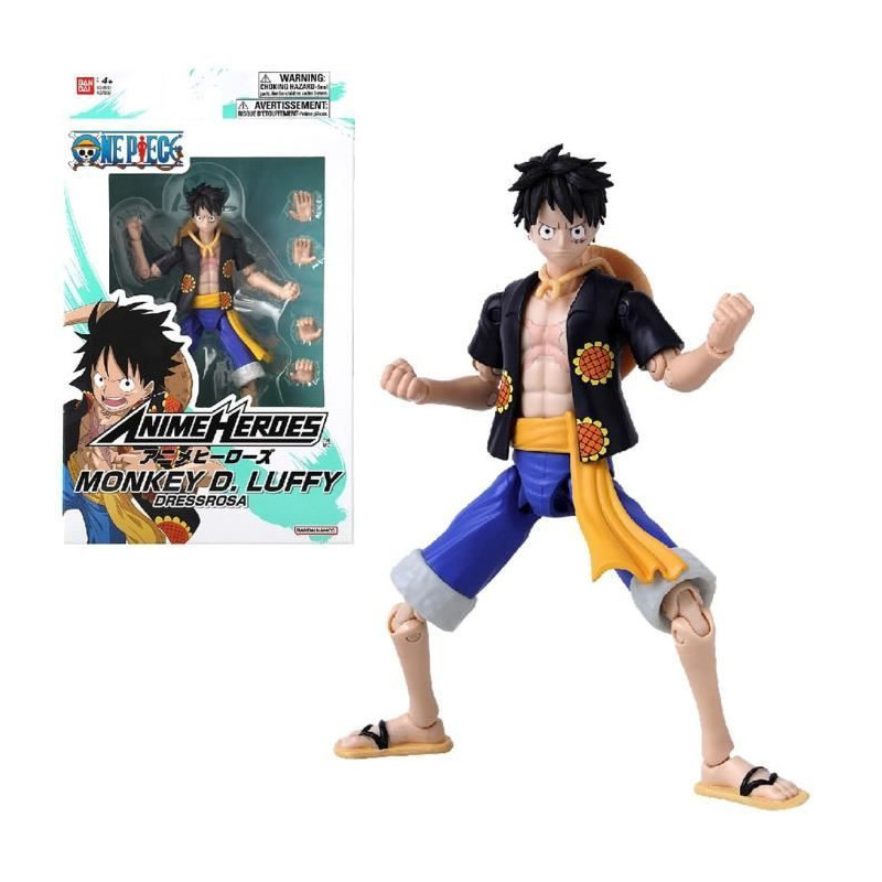 Anime Heroes figure - Bandai - One Piece - Luffy (Dressrosa) - 17 cm