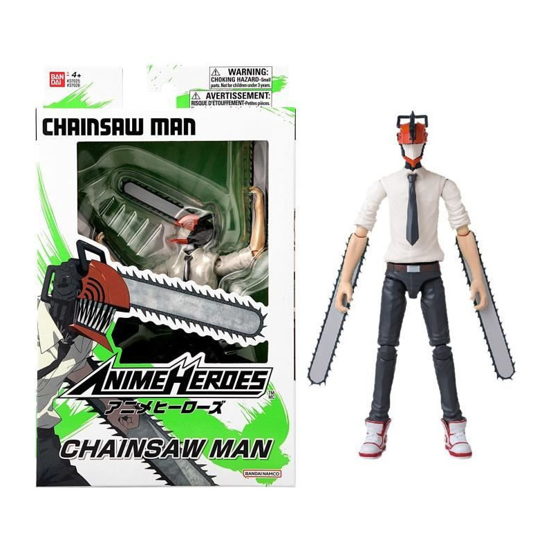 BANDAI - Anime Heroes - Chainsaw Man - Anime Heroes Figure 17 cm - Cha