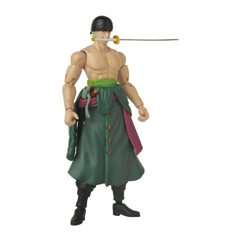 Anime Heroes Figure - BANDAI - One Piece Zoro Style 3 Swords 17 cm - 1