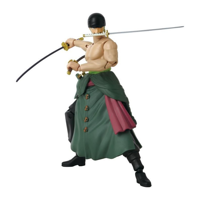 Anime Heroes Figure - BANDAI - One Piece Zoro Style 3 Swords 17 cm - 1