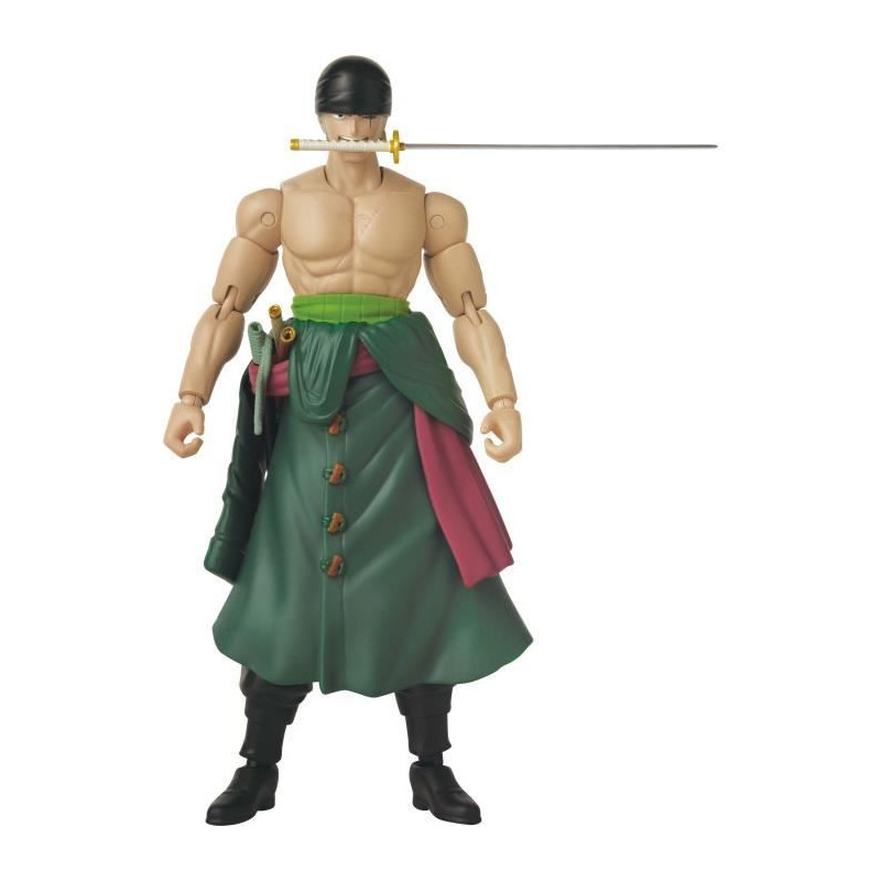 Anime Heroes Figure - BANDAI - One Piece Zoro Style 3 Swords 17 cm - 1