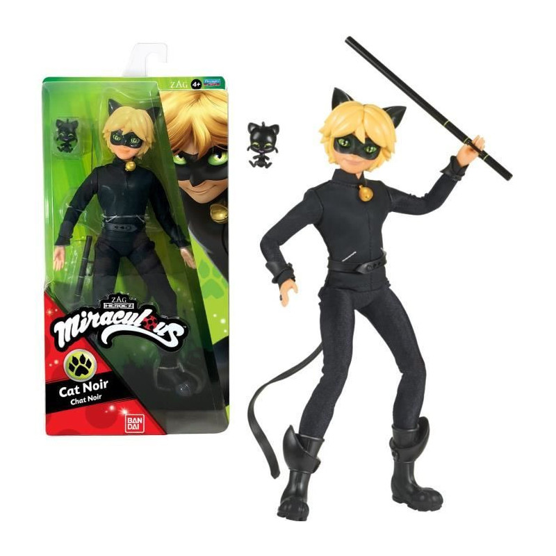 BANDAI Miraculous Ladybug - Fashion Doll 26 cm: Cat Noir
