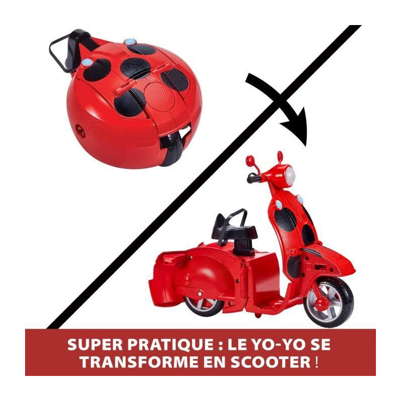 Miraculous Switch'n go scooter + Ladybug Lucky Charm BANDAI articulate