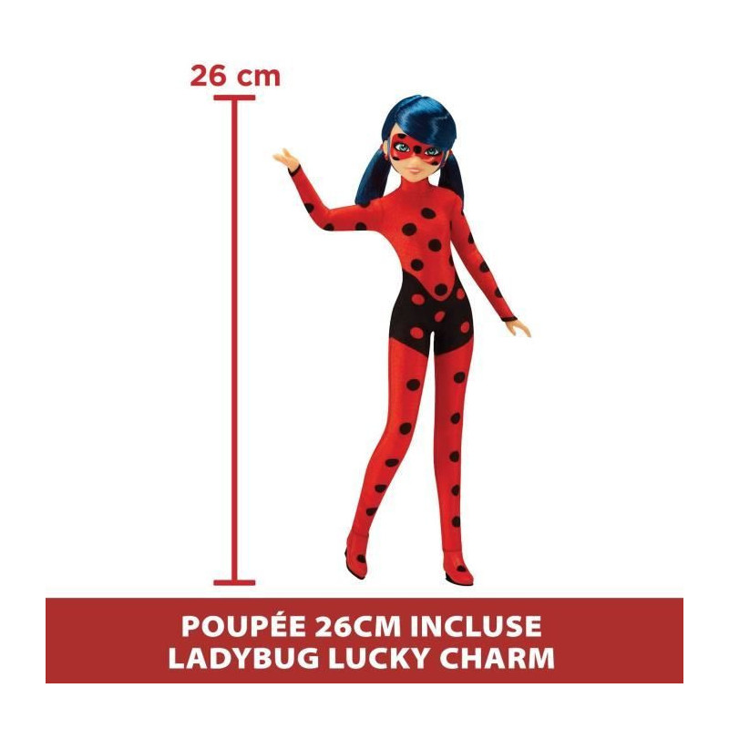 Miraculous Switch'n go scooter + Ladybug Lucky Charm BANDAI articulate