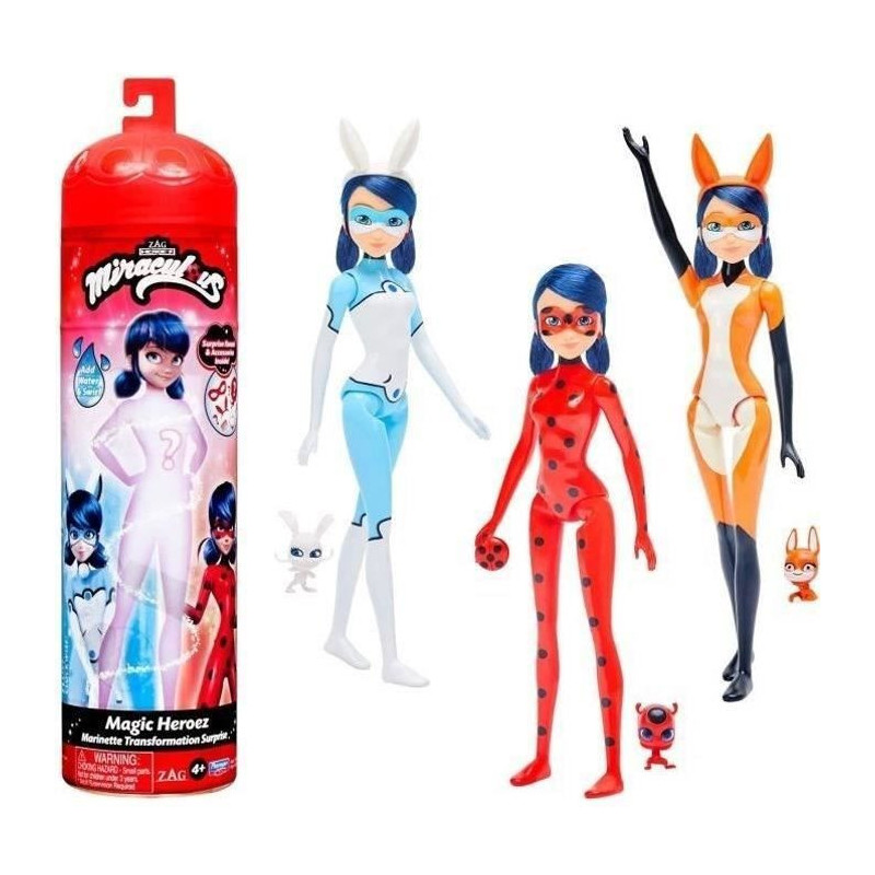 Miraculous Ladybug - Marinette Color Change Doll 26 cm - BANDAI