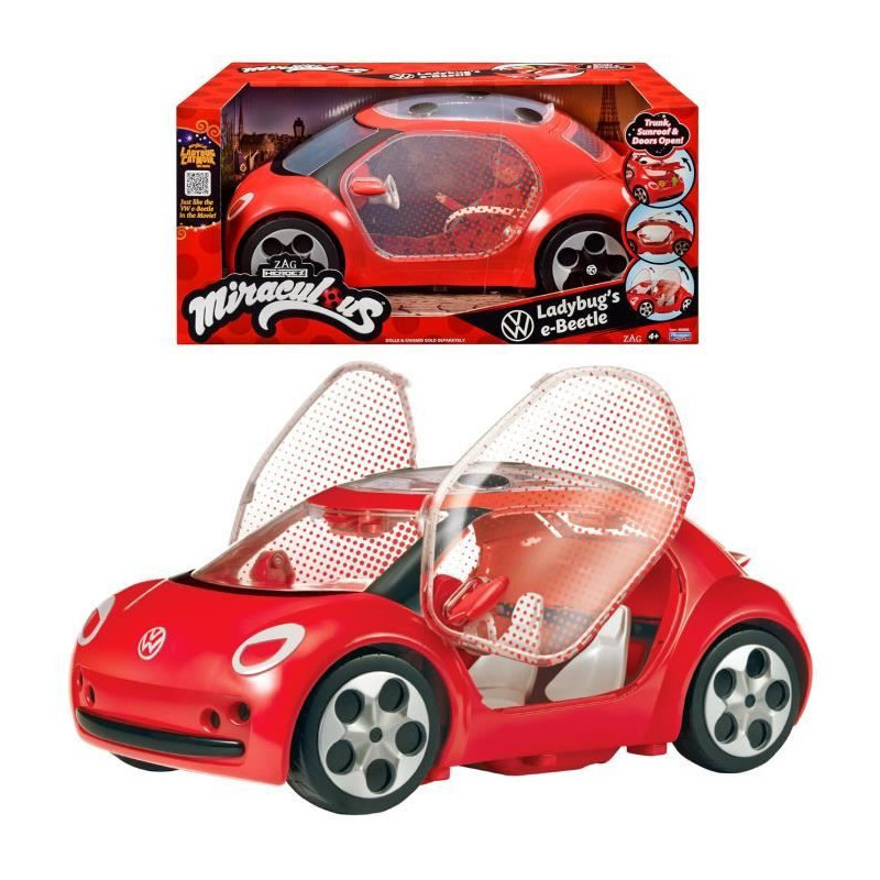 Miraculous Ladybug Car - Ladybug's Volkswagen e-Beetle - Bandai
