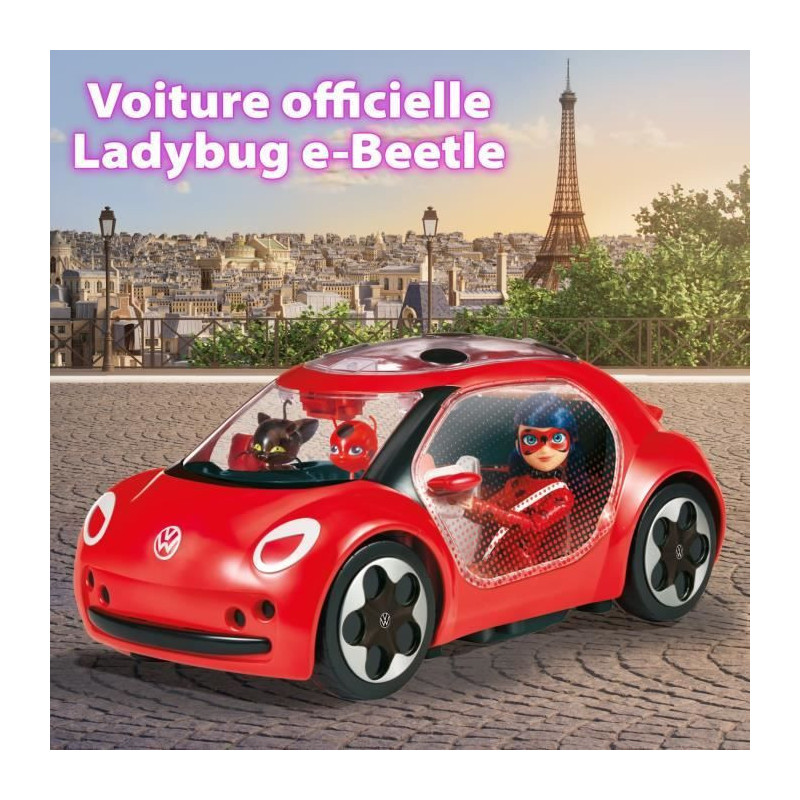 Miraculous Ladybug Car - Ladybug's Volkswagen e-Beetle - Bandai