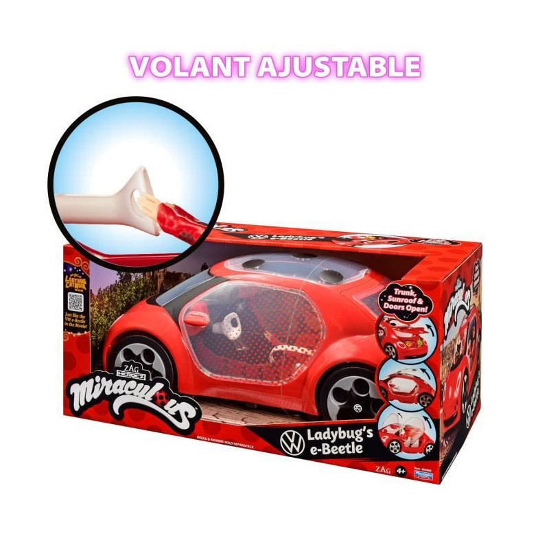 Miraculous Ladybug Car - Ladybug's Volkswagen e-Beetle - Bandai